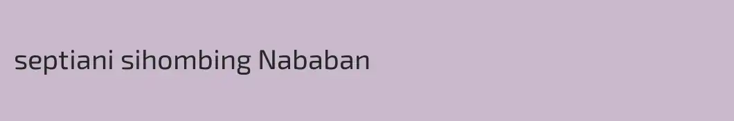 septiani sihombing Nababan